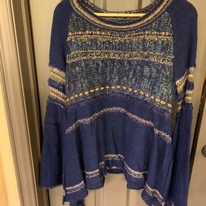 Free People bell sleeve sweater